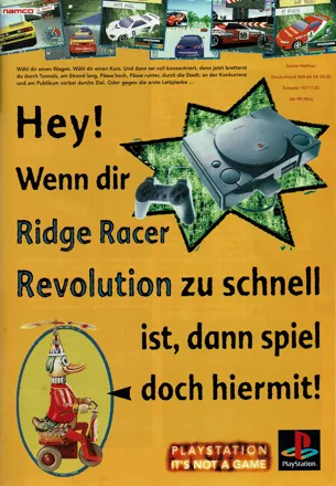 Ridge Racer Revolution Magazine Advertisement