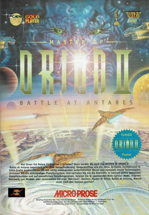 Master of Orion II: Battle at Antares Magazine Advertisement