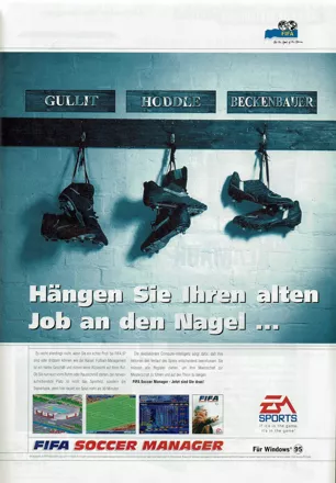 FIFA Soccer Manager Magazine Advertisement