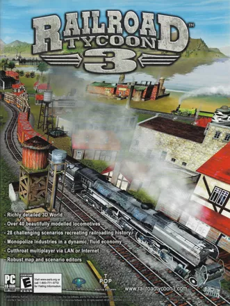 Railroad Tycoon 3 Magazine Advertisement