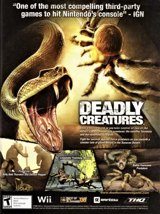 Deadly Creatures Magazine Advertisement via personal collection