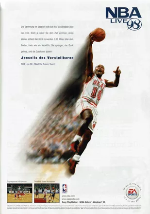 NBA Live 98 Magazine Advertisement