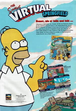 The Simpsons: Virtual Springfield Magazine Advertisement