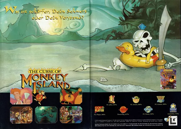 The Curse of Monkey Island Magazine Advertisement