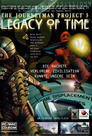 The Journeyman Project 3: Legacy of Time Magazine Advertisement