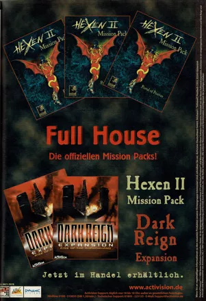 Hexen II: Mission Pack - Portal of Praevus Magazine Advertisement
