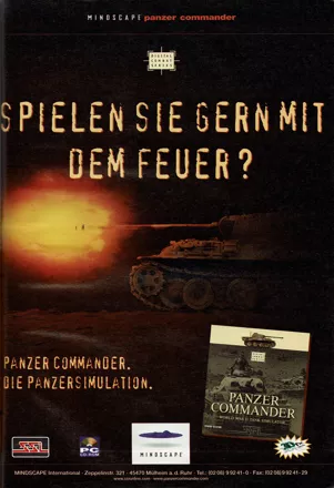 Panzer Commander Magazine Advertisement