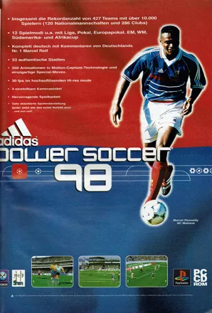 adidas Power Soccer 98 Magazine Advertisement