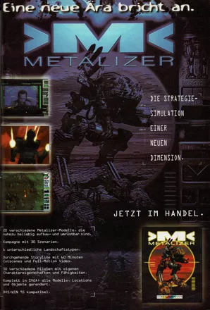 Metalizer Magazine Advertisement