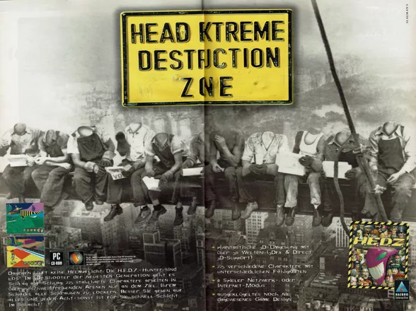 H.E.D.Z.: Head Extreme Destruction Zone Magazine Advertisement
