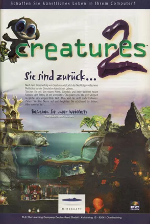Creatures 2 Magazine Advertisement