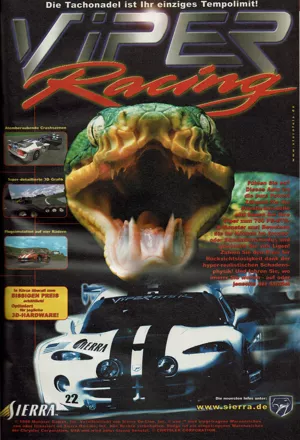 Viper Racing Magazine Advertisement