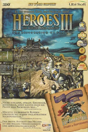 Heroes of Might and Magic III: The Restoration of Erathia Magazine Advertisement