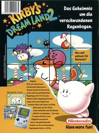 Kirby's Dream Land 2 Magazine Advertisement