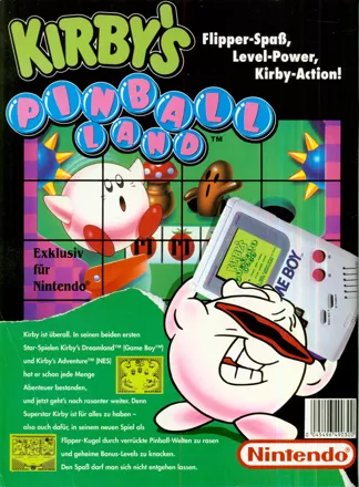 Kirby's Pinball Land Magazine Advertisement