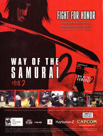 Way of the Samurai 2 Magazine Advertisement