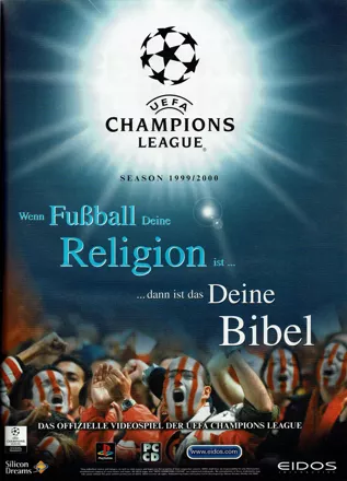 UEFA Champions League Season 1999/2000 Magazine Advertisement