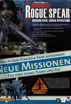 Tom Clancy's Rainbow Six: Rogue Spear Mission Pack - Urban Operations Magazine Advertisement