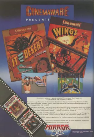 Wings Magazine Advertisement Page 4