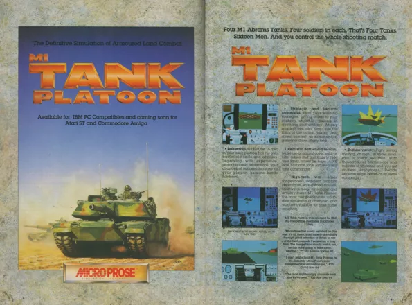 M1 Tank Platoon Magazine Advertisement Pages 16-17