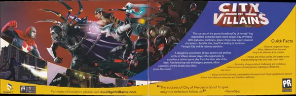 City of Villains Magazine Advertisement