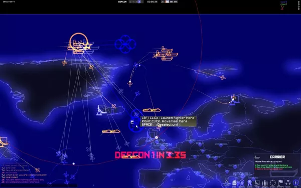 DEFCON: Global Nuclear Domination Game Screenshot