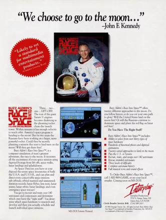 Buzz Aldrin's Race into Space Magazine Advertisement