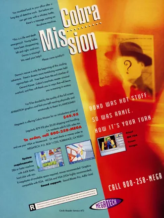 Cobra Mission Magazine Advertisement