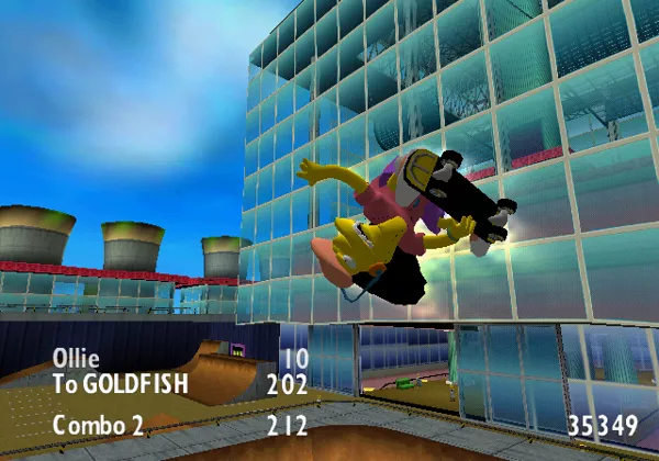 The Simpsons: Skateboarding Screenshot