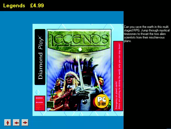 Legends Other Catalogue page for Legends game