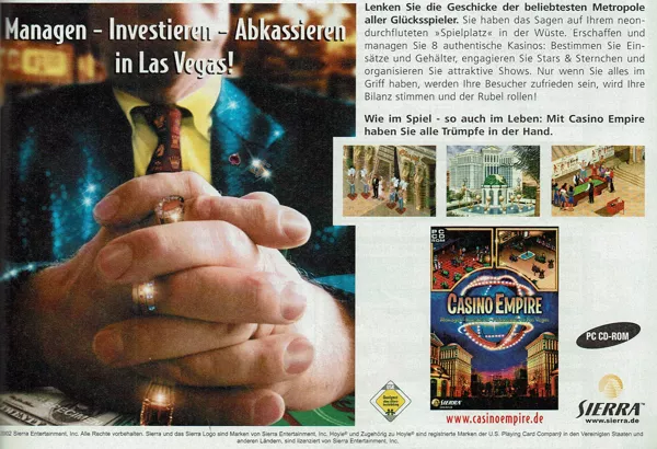 Hoyle Casino Empire Magazine Advertisement