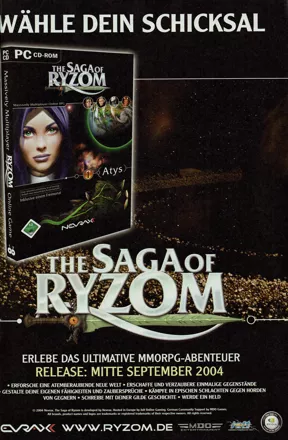 The Saga of Ryzom Magazine Advertisement