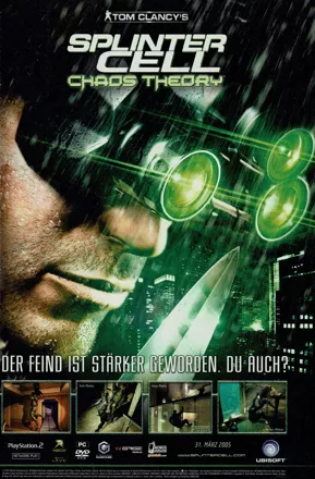 Tom Clancy's Splinter Cell: Chaos Theory Magazine Advertisement