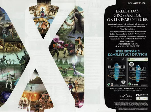 Final Fantasy XI Online Magazine Advertisement
