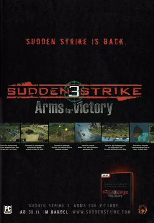 Sudden Strike 3: Arms for Victory Magazine Advertisement