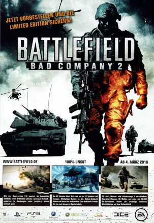 Battlefield: Bad Company 2 Magazine Advertisement