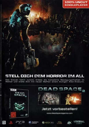 Dead Space 2 Magazine Advertisement