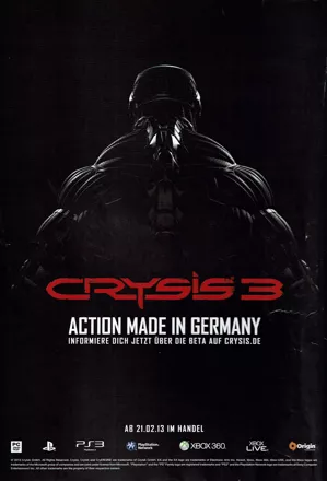 Crysis 3 Magazine Advertisement