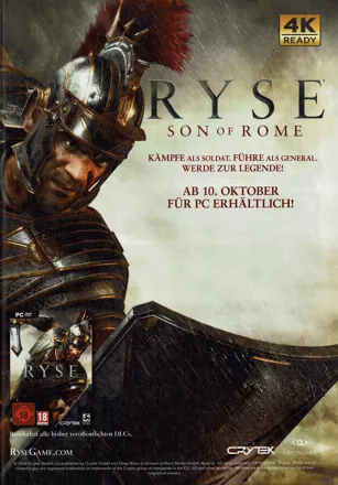 Ryse: Son of Rome - Legendary Edition Magazine Advertisement