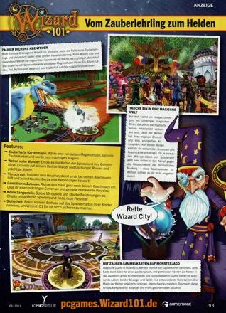 Wizard101 Magazine Advertisement