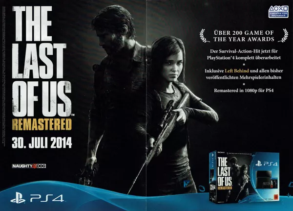The Last of Us: Remastered Magazine Advertisement GamesCom Insert