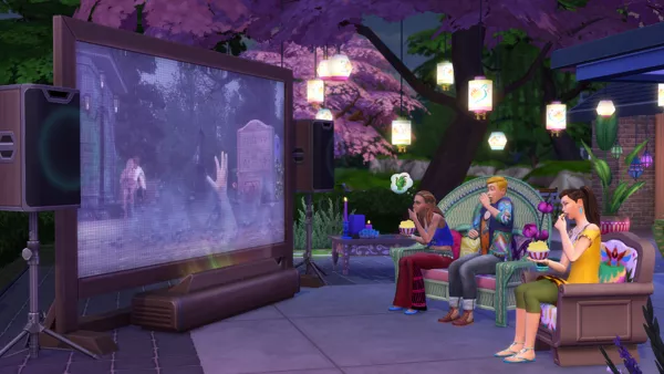 The Sims 4: Movie Hangout Stuff Screenshot