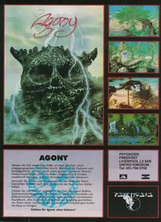 Agony Magazine Advertisement