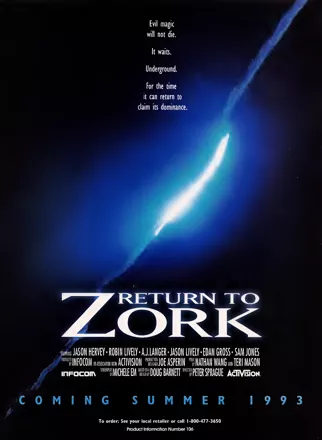 Return to Zork Magazine Advertisement