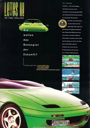 Lotus: The Ultimate Challenge Magazine Advertisement