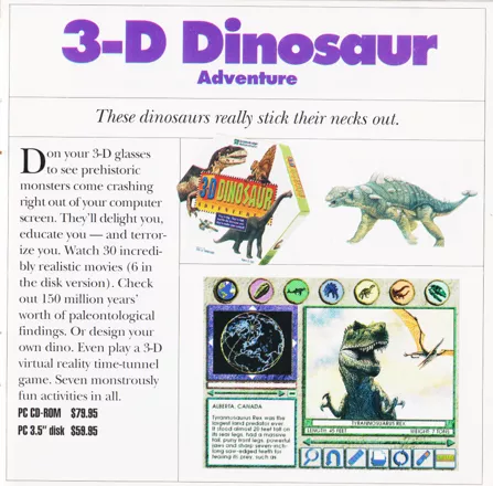 3-D Dinosaur Adventure Other