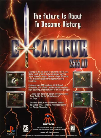 Excalibur 2555 A.D. Magazine Advertisement