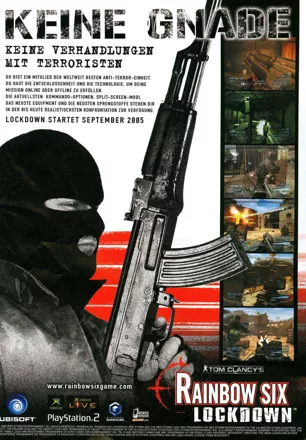 Tom Clancy's Rainbow Six: Lockdown Magazine Advertisement