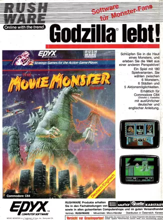 The Movie Monster Game Magazine Advertisement