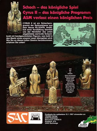 Cyrus II Chess Magazine Advertisement